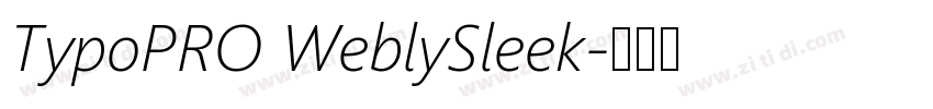 TypoPRO WeblySleek字体转换